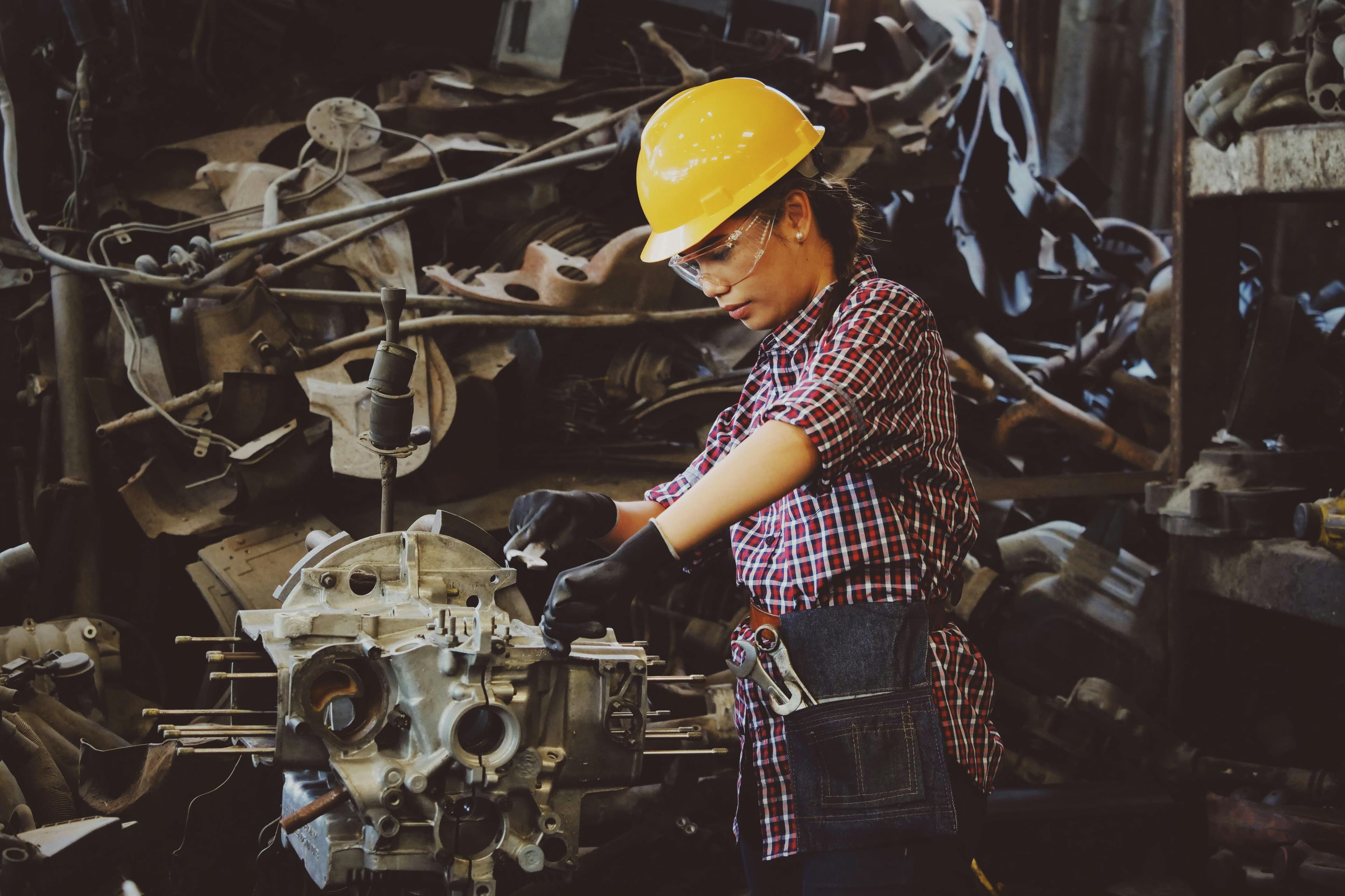 Industrial manufacturing facility floor