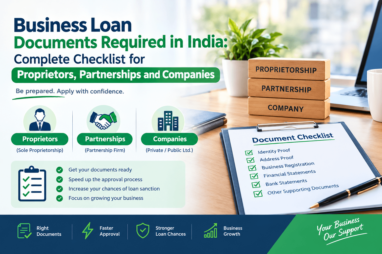 Business Loan Documents Required in India: Complete Checklist for Proprietors, Partnerships and Companies