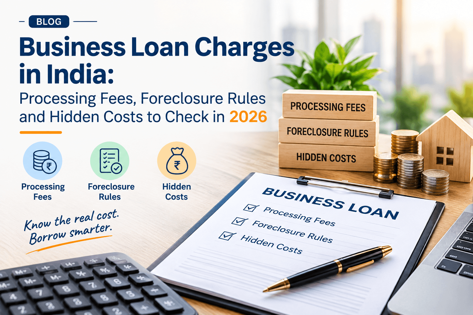 Business Loan Charges in India: Processing Fees, Foreclosure Rules and Hidden Costs to Check in 2026