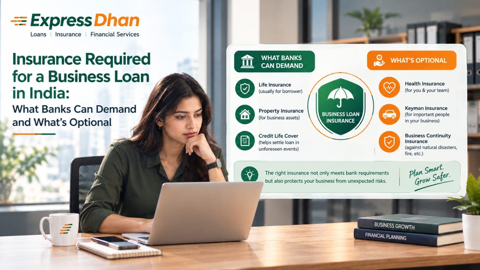 Insurance Required for a Business Loan in India: What Banks Can Demand and What's Optional