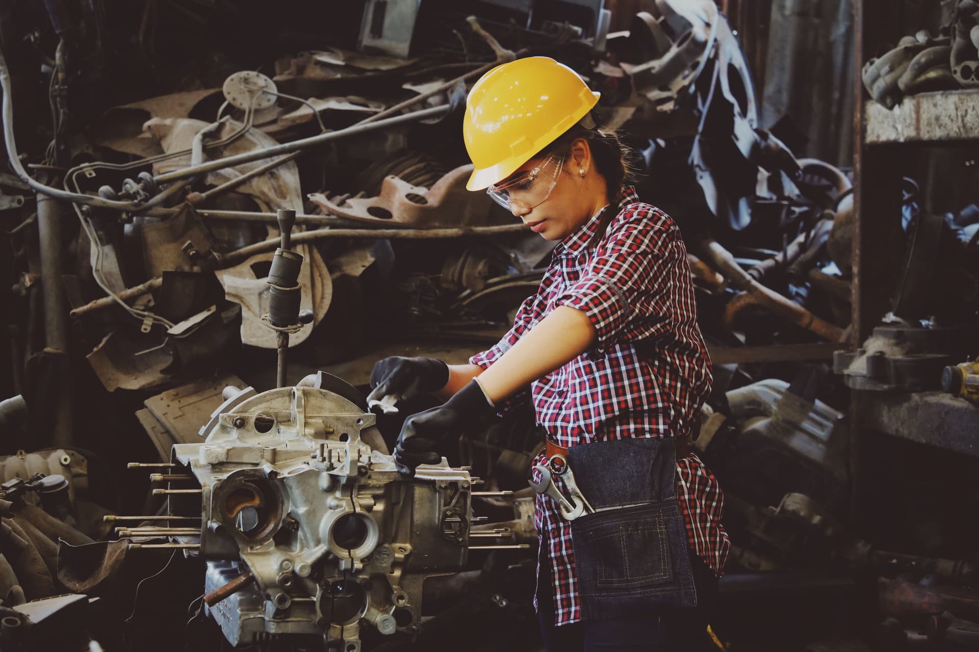 Industrial manufacturing facility floor